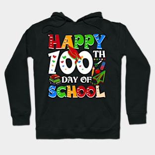 Happy 100th Day Of School Teacher Rainbow - 100 Days Smarter Hoodie